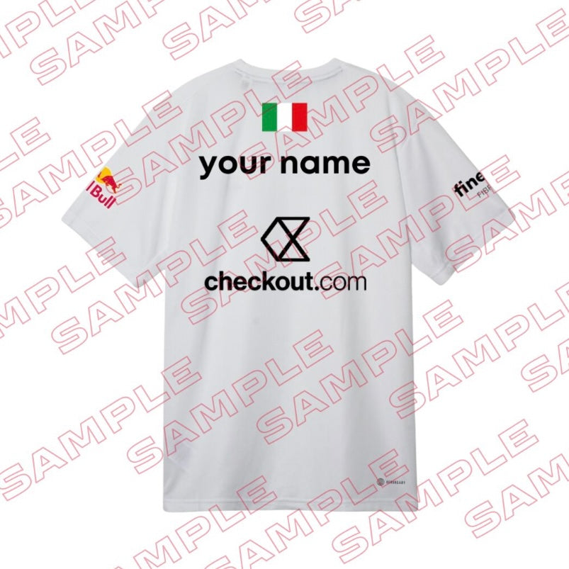 adidas padel t-shirt 2025 personalisierbar – weiß