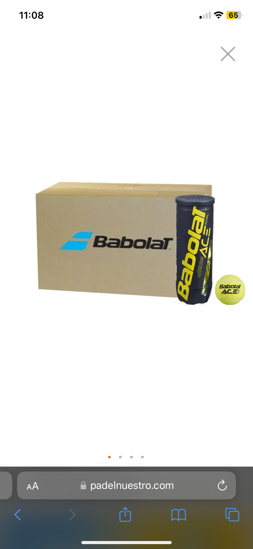 babolat ace padel x3 ball box