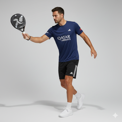 Adidas Padel T-Shirt 2025 Personalisierbar – Blau