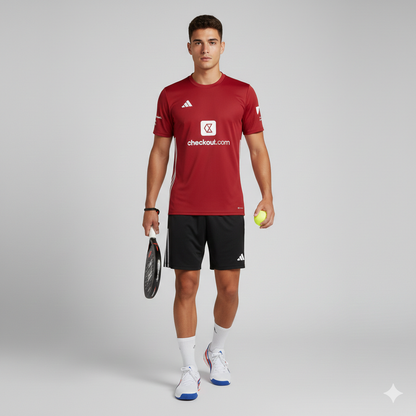 Adidas Padel T-Shirt 2025 Personalisierbar – Rot