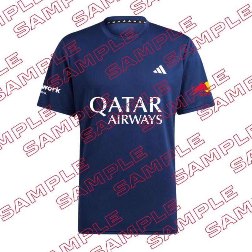 adidas padel t-shirt 2025 personalisierbar – blau