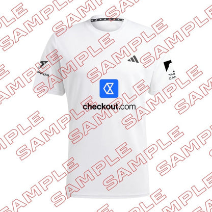 Adidas Padel T-Shirt 2025 Personalisierbar – Weiß