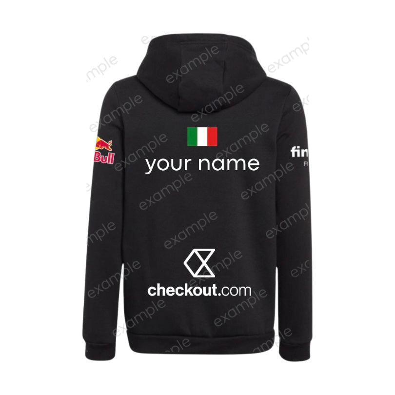 adidas padel hoodie 2025 personalisierbar – schwarz