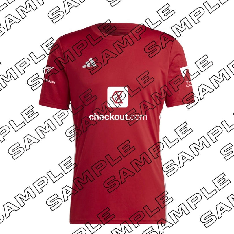 adidas padel t-shirt 2025 personalisierbar – rot