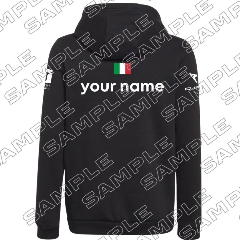 adidas padel hoodie 2025 personalisierbar – schwarz