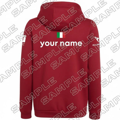 Adidas Padel Hoodie 2025 Personalisierbar – Rot