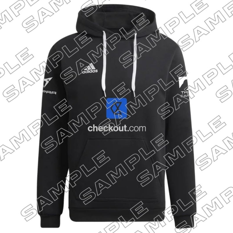 adidas padel hoodie 2025 personalisierbar – schwarz