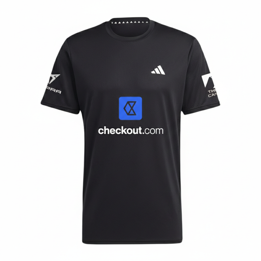 Adidas Padel T-Shirt 2025 Personalisierbar – Schwarz