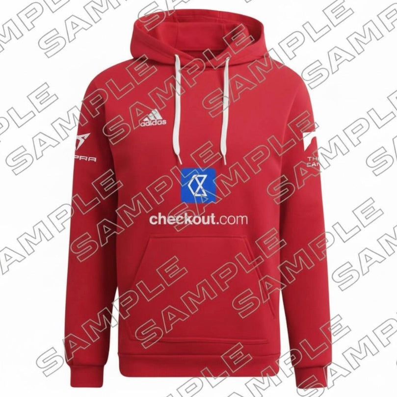 adidas padel hoodie 2025 personalisierbar – rot
