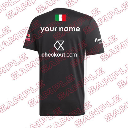 Adidas Padel T-Shirt 2025 Personalisierbar – Schwarz