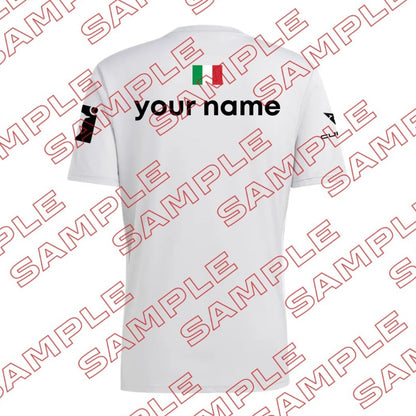 Adidas Padel T-Shirt 2025 Personalisierbar – Weiß