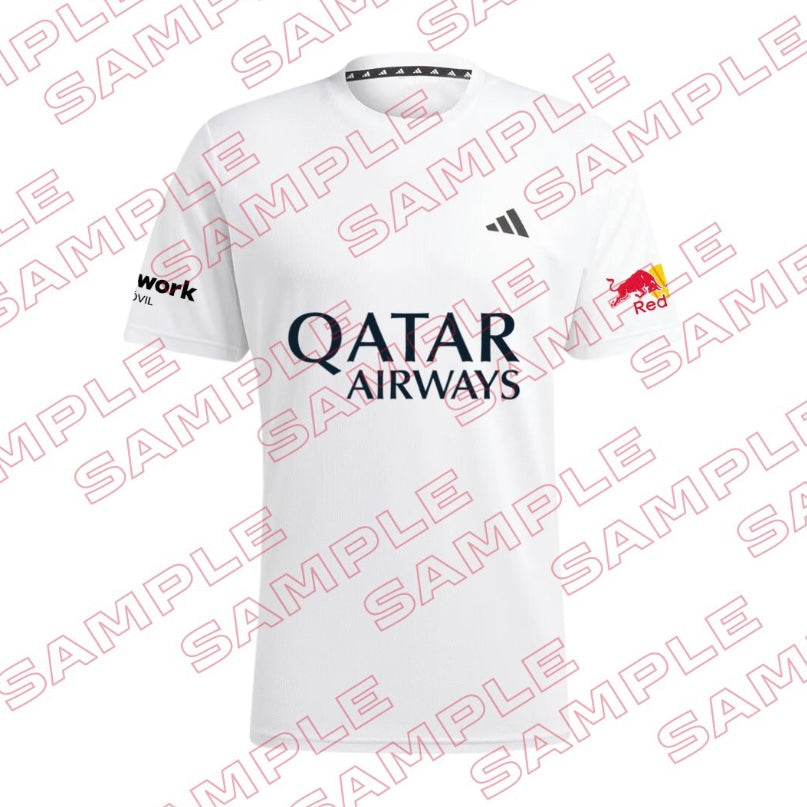 adidas padel t-shirt 2025 personalisierbar – weiß