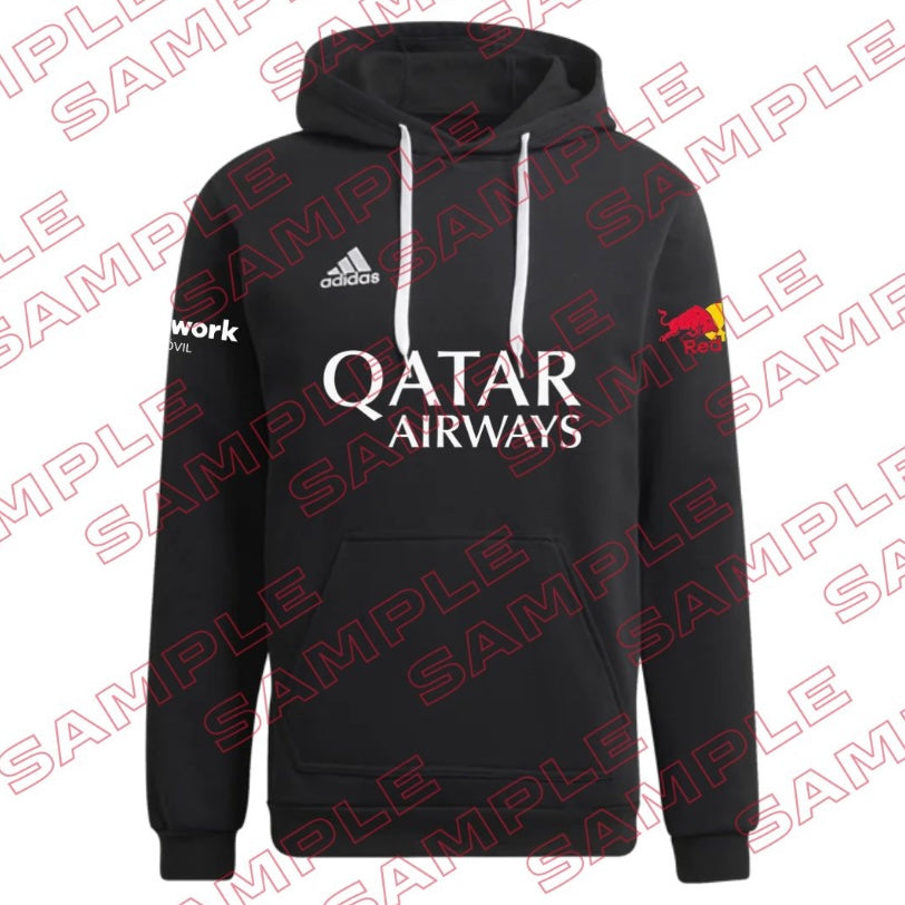 adidas padel hoodie 2025 personalisierbar – schwarz