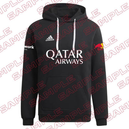 Adidas Padel Hoodie 2025 Personalisierbar – Schwarz