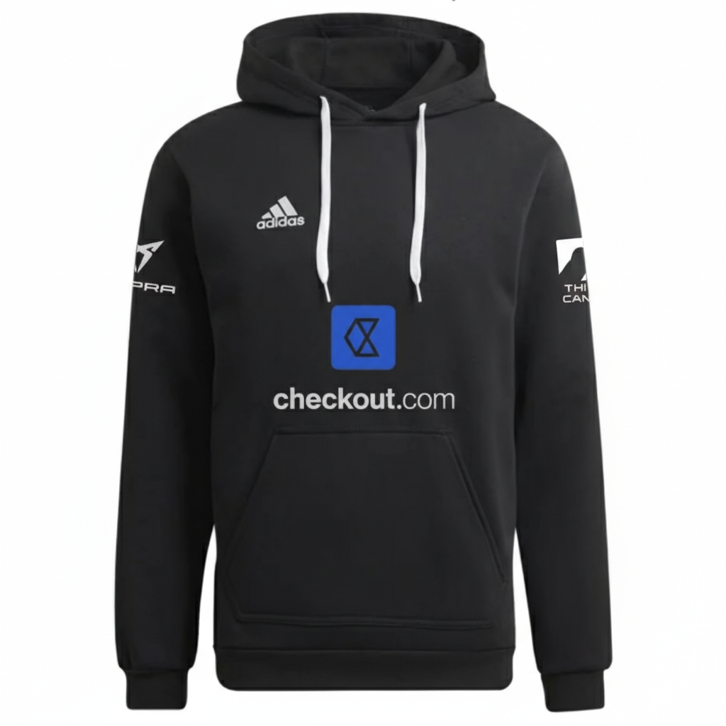 adidas padel hoodie 2025 personalisierbar – schwarz